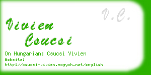 vivien csucsi business card